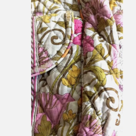 Vera Bradley Tea Garden Crossbody Bag Medium Multicolor Floral Retired Purse - Picture 9 of 10